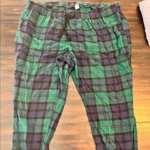Plaid jogger pants XL